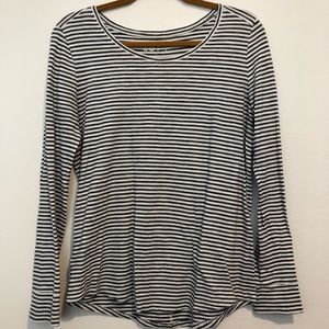 LOFT Ann Taylor Striped Everyday Long Sleeve Tee
